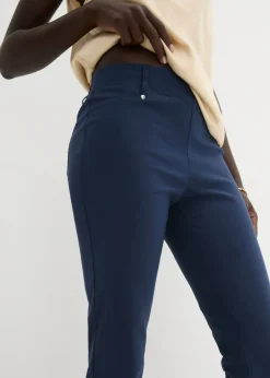Pantalón elástico con cintura antideslizante Mujer Pantalones|Tallas Pequeñas