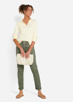 Best Pantalón elástico con efecto arrugado Mujer Pantalones