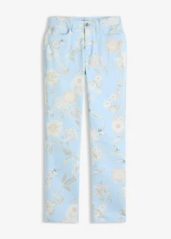 Clearance Pantalón elástico con estampado Mujer Pantalones