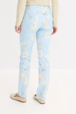 Clearance Pantalón elástico con estampado Mujer Pantalones