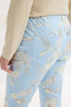 Clearance Pantalón elástico con estampado Mujer Pantalones