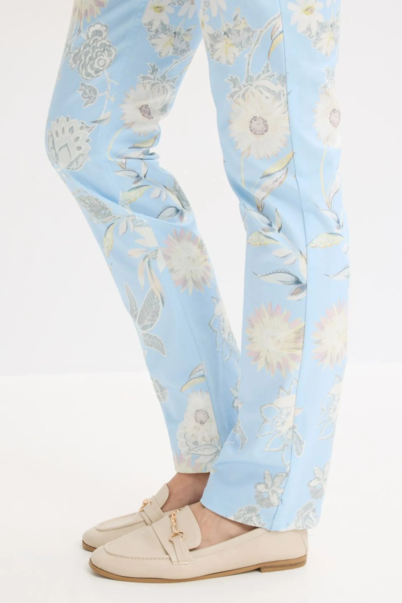 Clearance Pantalón elástico con estampado Mujer Pantalones