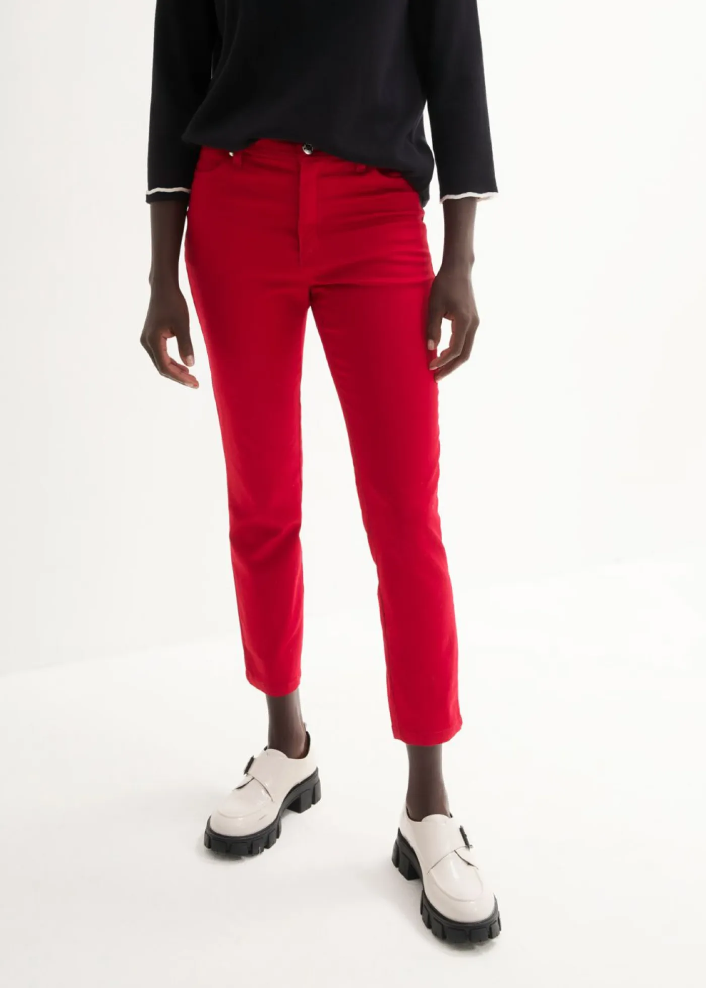 Hot Pantalón elástico de algodón Mujer Pantalones