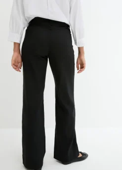 Online Pantalón elástico de bengalina con cintura cómoda Mujer Pantalones|Tallas Pequeñas