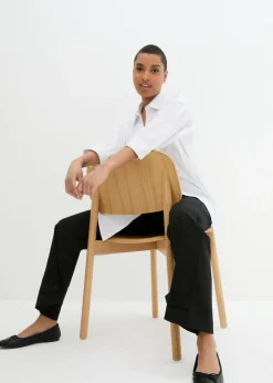 Online Pantalón elástico de bengalina con cintura cómoda Mujer Pantalones|Tallas Pequeñas