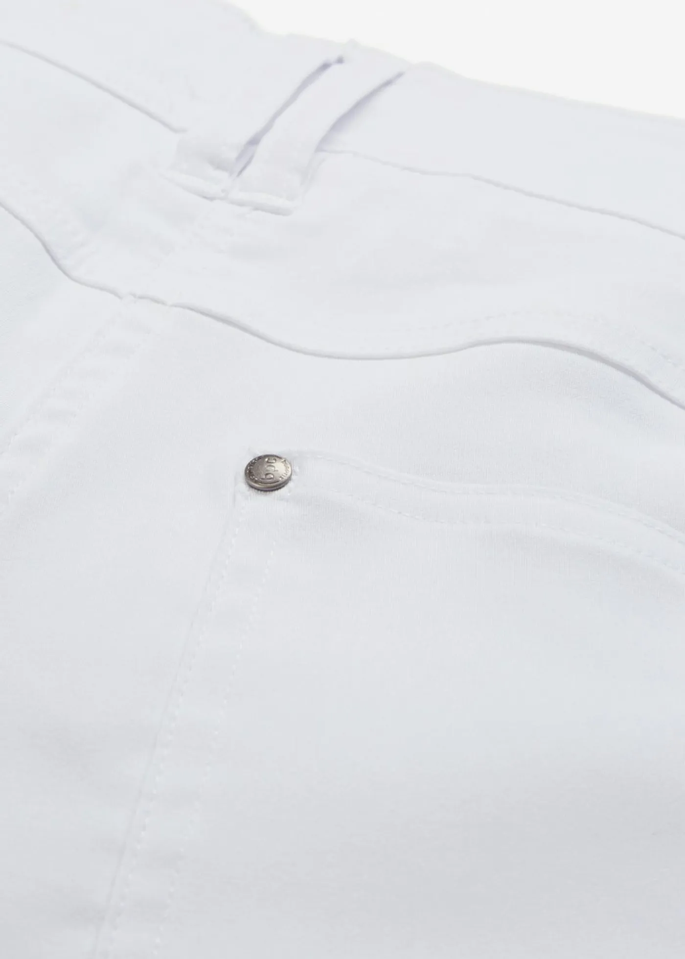 Outlet Pantalón elástico de bengalina con cintura cómoda de corte recto Mujer Pantalones
