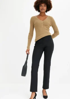 Clearance Pantalón elástico de bengalina Mujer Tallas Pequeñas
