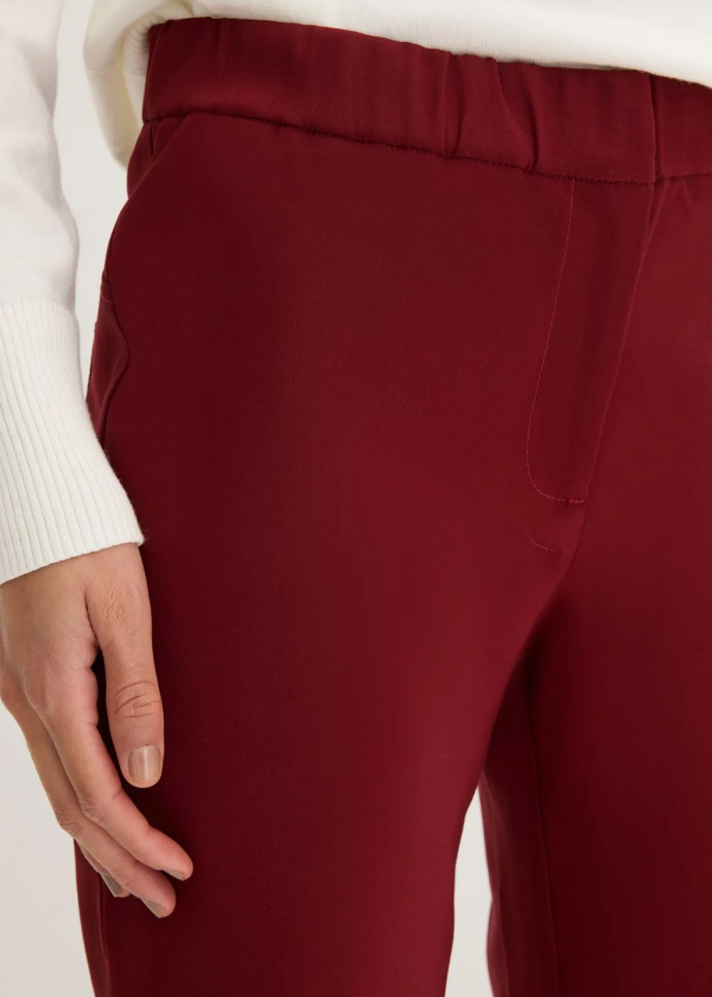 Hot Pantalón elástico de bengalina Mujer Tallas Pequeñas