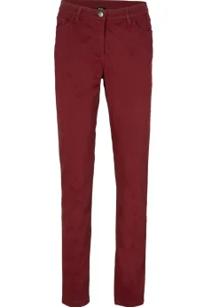Pantalón elástico de corte slim Mujer Pantalones