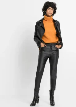 Clearance Pantalón elástico de mezcla de viscosa Mujer Pantalones