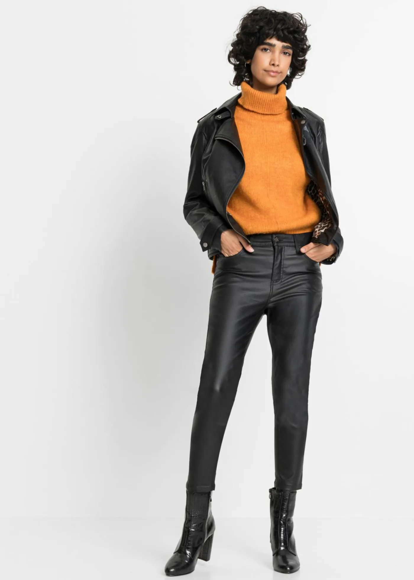 Clearance Pantalón elástico de mezcla de viscosa Mujer Pantalones