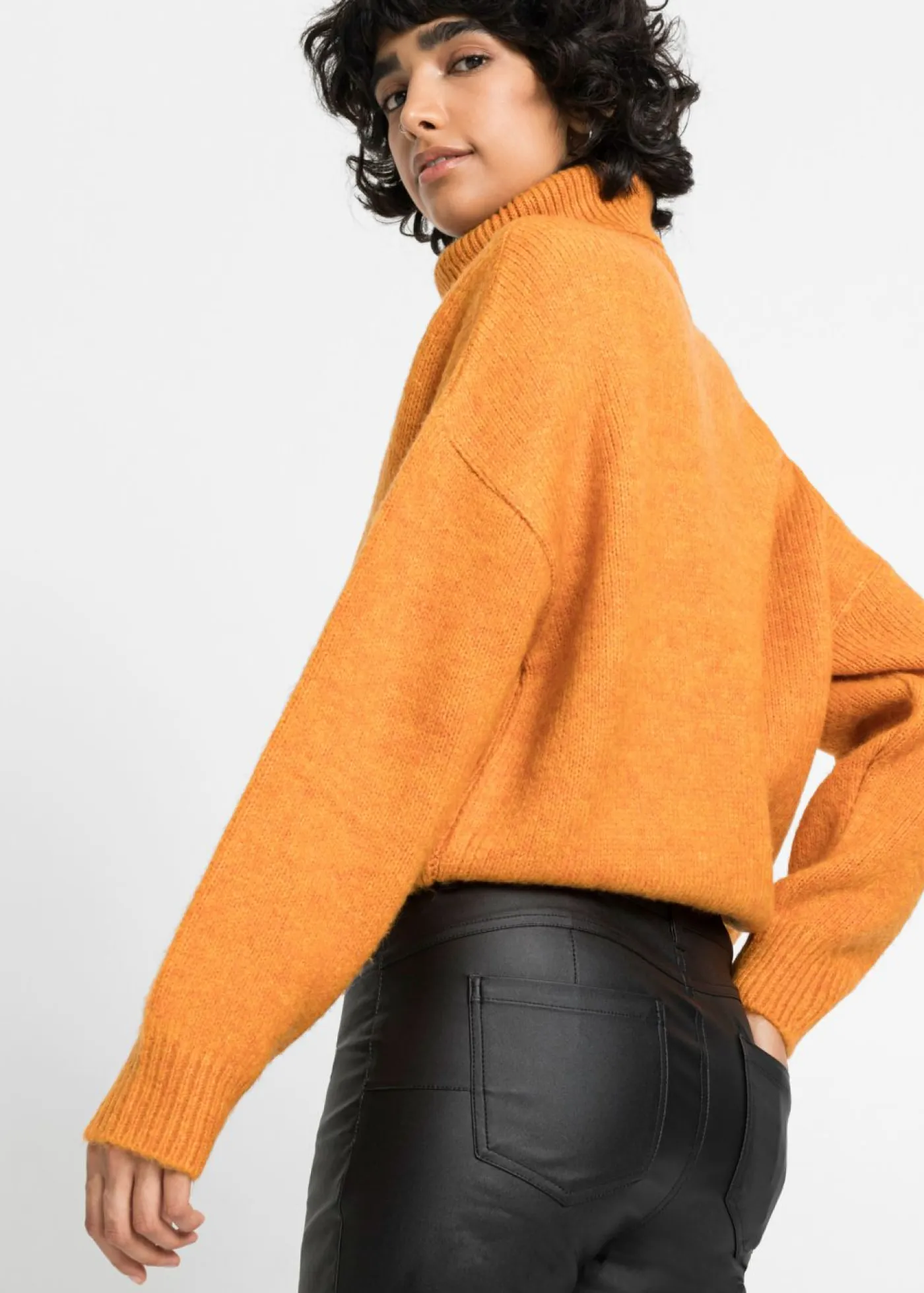 Clearance Pantalón elástico de mezcla de viscosa Mujer Pantalones