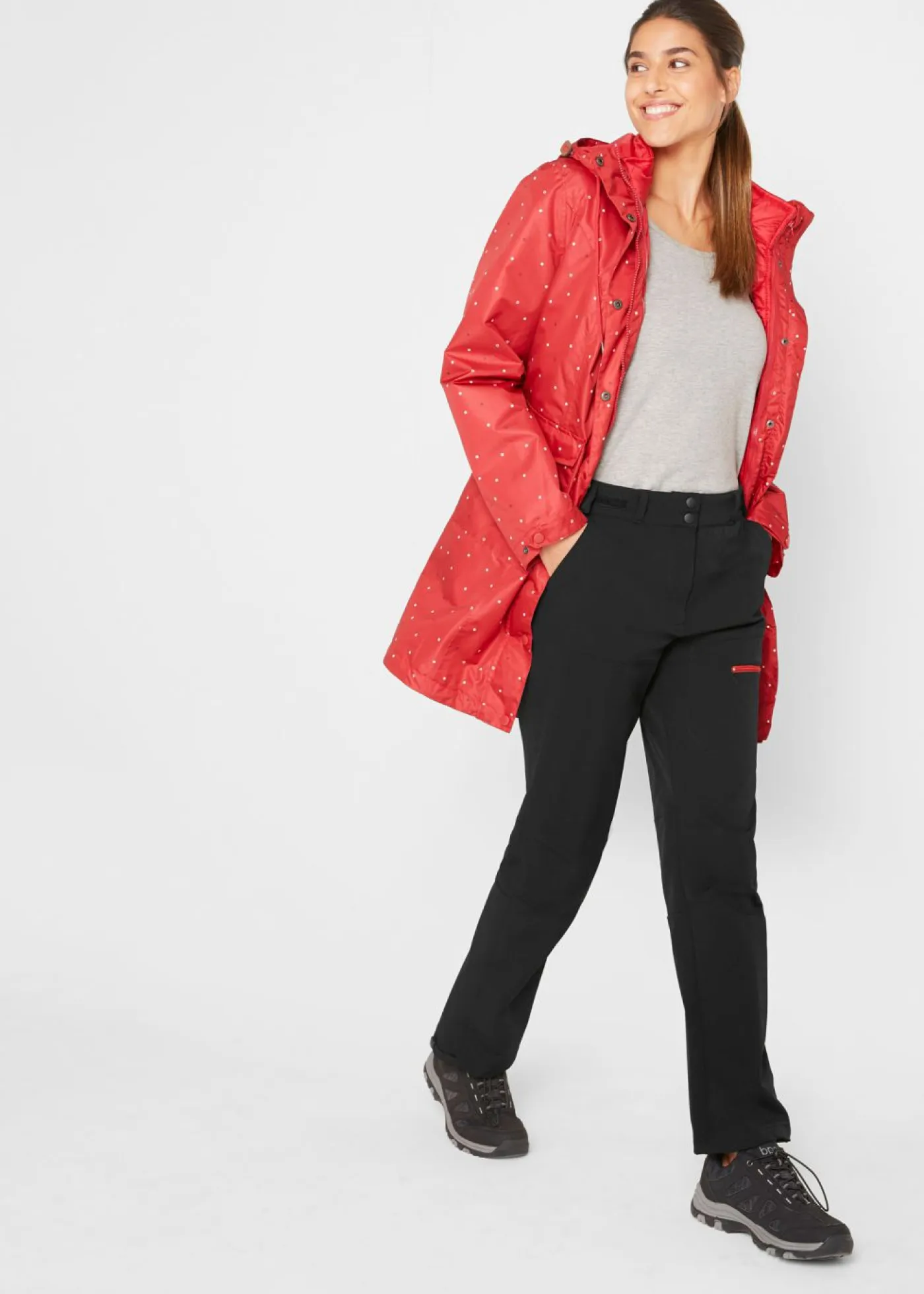 Pantalón elástico e impermeable de softshell con bolsillos Mujer Ropa Para El Aire Libre|Ropa Deportiva