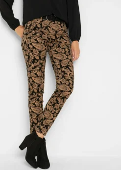 Sale Pantalón elástico estampado Mujer Pantalones