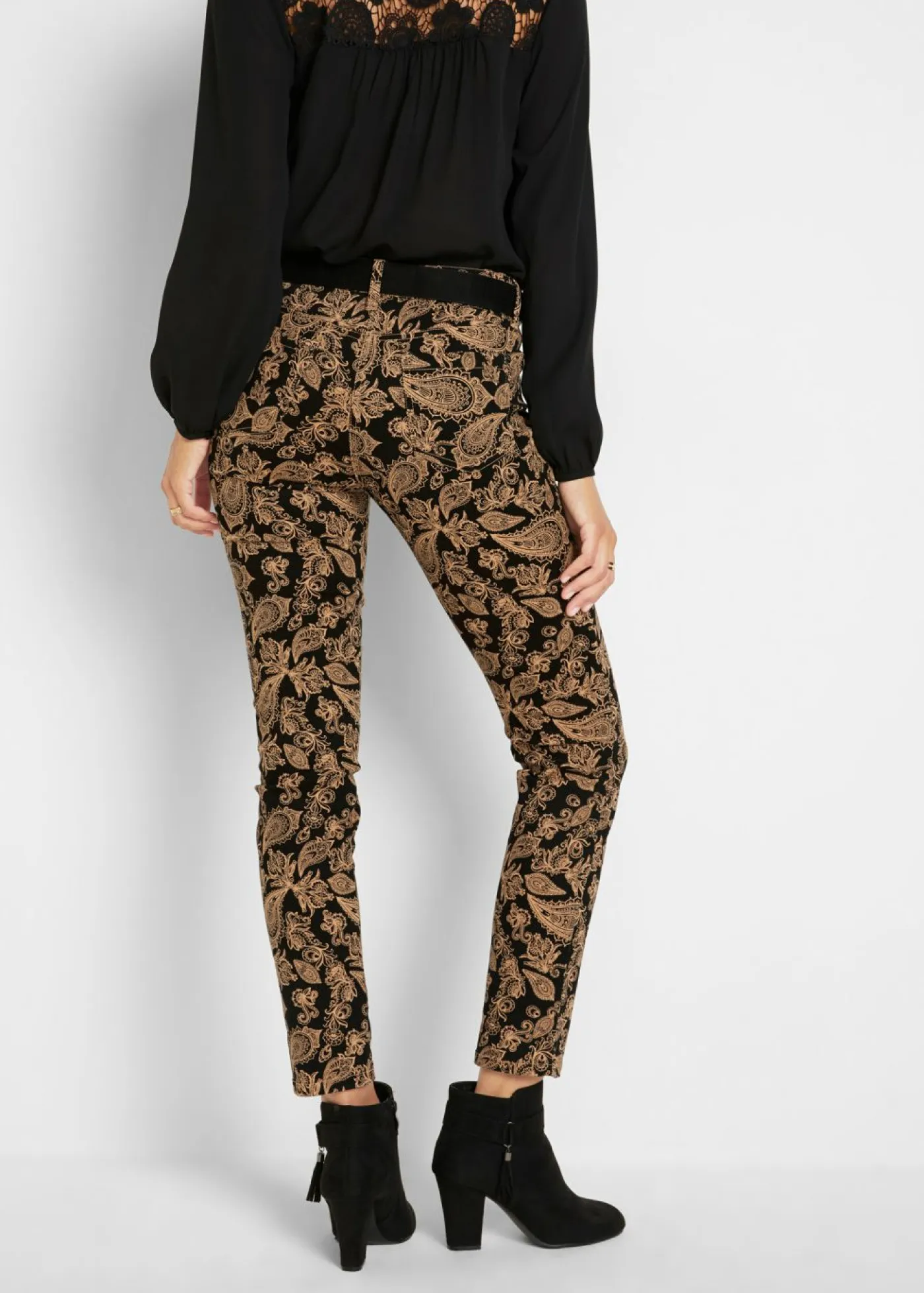 Sale Pantalón elástico estampado Mujer Pantalones
