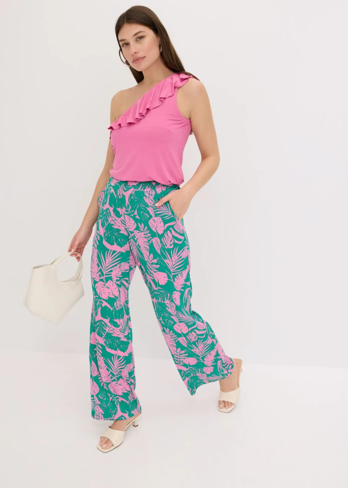 Outlet Pantalón estampado Mujer Pantalones