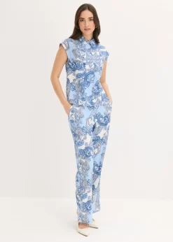 Discount Pantalón estampado de viscosa fluida Mujer Conjuntos De Ropa|Pantalones