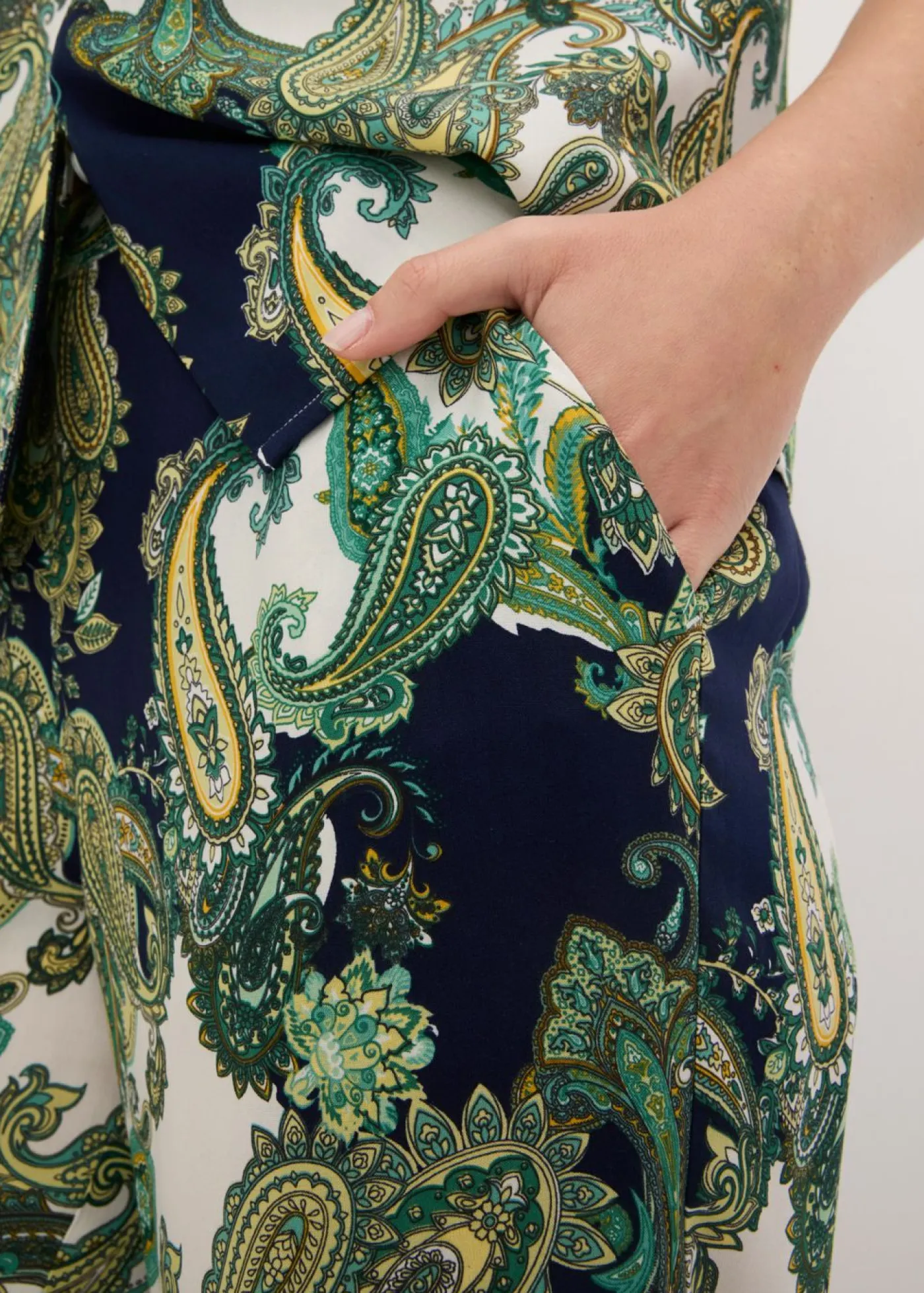Hot Pantalón estampado de viscosa fluida Mujer Conjuntos De Ropa|Pantalones