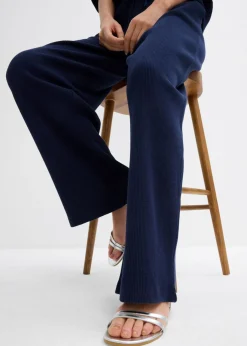Discount Pantalón estructurado de algodón puro Mujer Pantalones