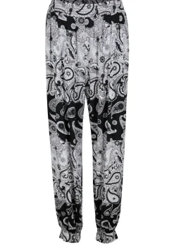 Discount Pantalón harem de punto de mezcla de viscosa fluida Mujer Pantalones