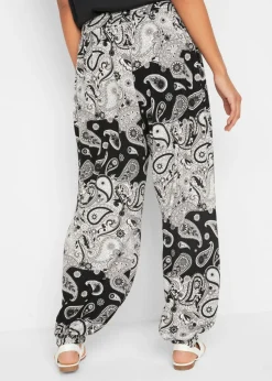 Discount Pantalón harem de punto de mezcla de viscosa fluida Mujer Pantalones