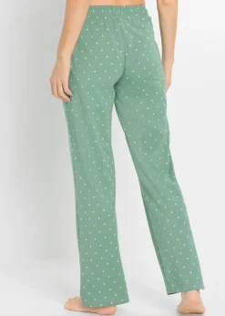 Hot Pantalón largo de pijama de algodón puro (2 unidades) Mujer Ropa Para Dormir