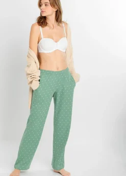Hot Pantalón largo de pijama de algodón puro (2 unidades) Mujer Ropa Para Dormir
