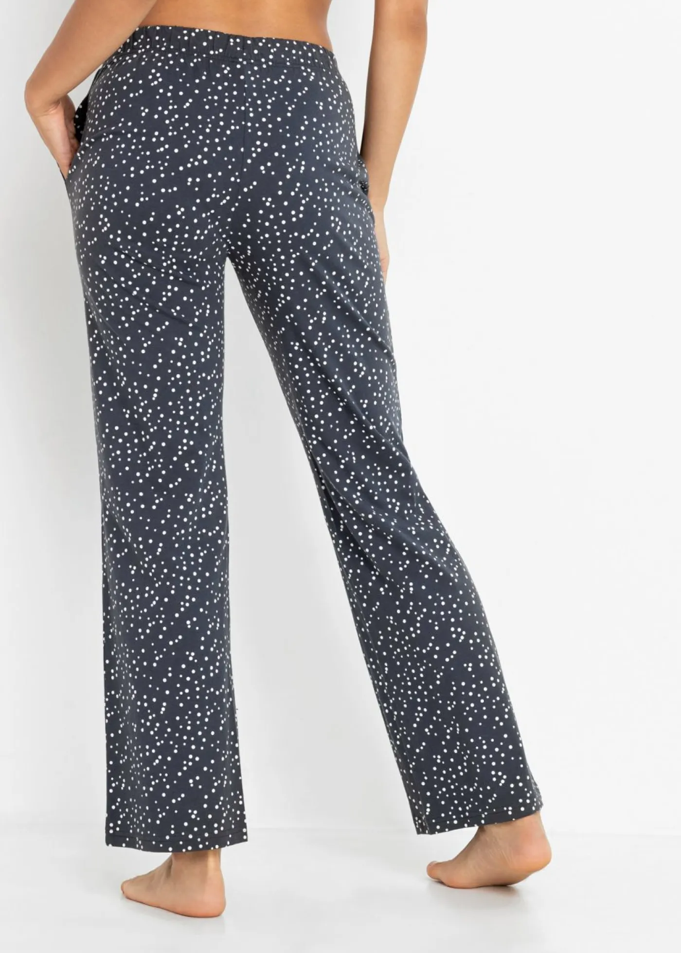 Hot Pantalón largo de pijama de algodón orgánico puro (2 unidades) Mujer Ropa Para Dormir