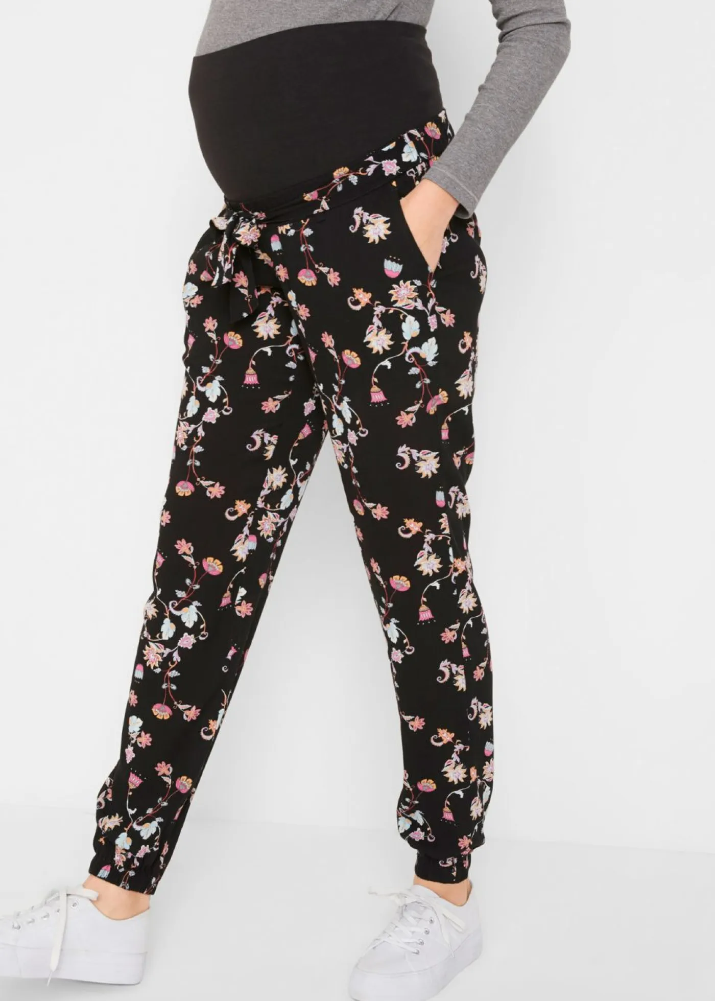 Discount Pantalón ligero premamá de viscosa con corte holgado Mujer Premamá