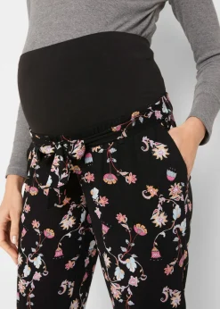 Discount Pantalón ligero premamá de viscosa con corte holgado Mujer Premamá
