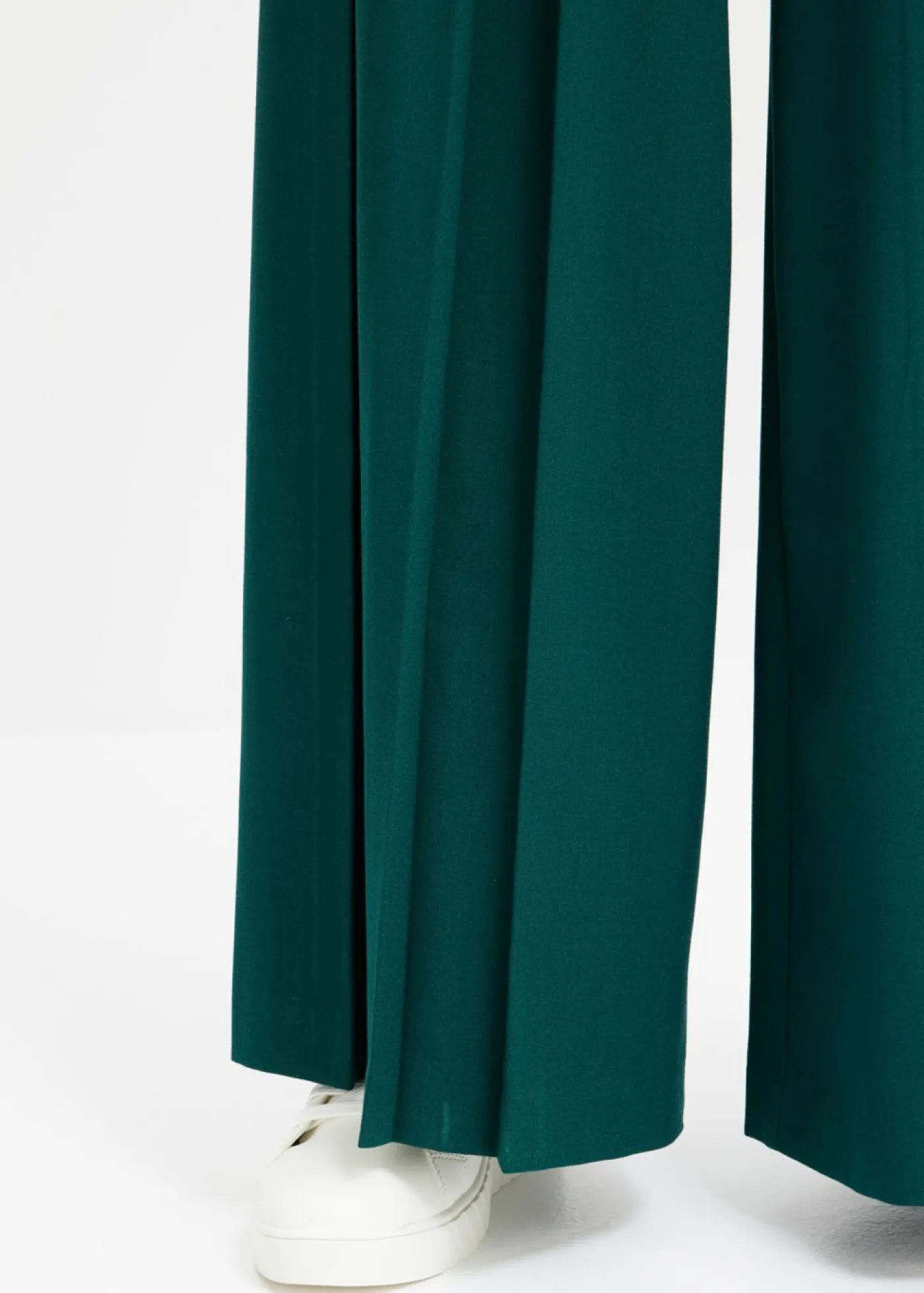 New Pantalón Marlene ancho con mezcla de viscosa fluida Mujer Pantalones|Tallas Pequeñas