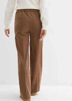 Clearance Pantalón Marlene con aspecto de lana Mujer Pantalones