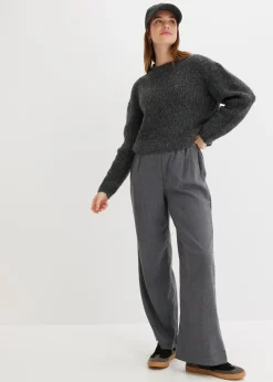Pantalón Marlene con aspecto de lana Mujer Pantalones
