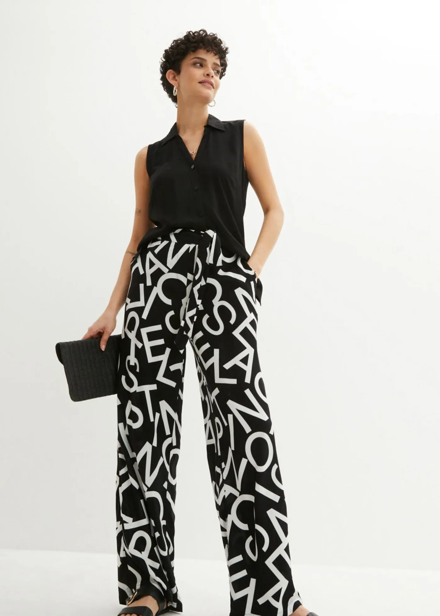 Clearance Pantalón Marlene con cinturón Mujer Pantalones|Tallas Pequeñas
