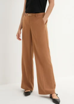Clearance Pantalón Marlene con cinturón decorativo Mujer Pantalones