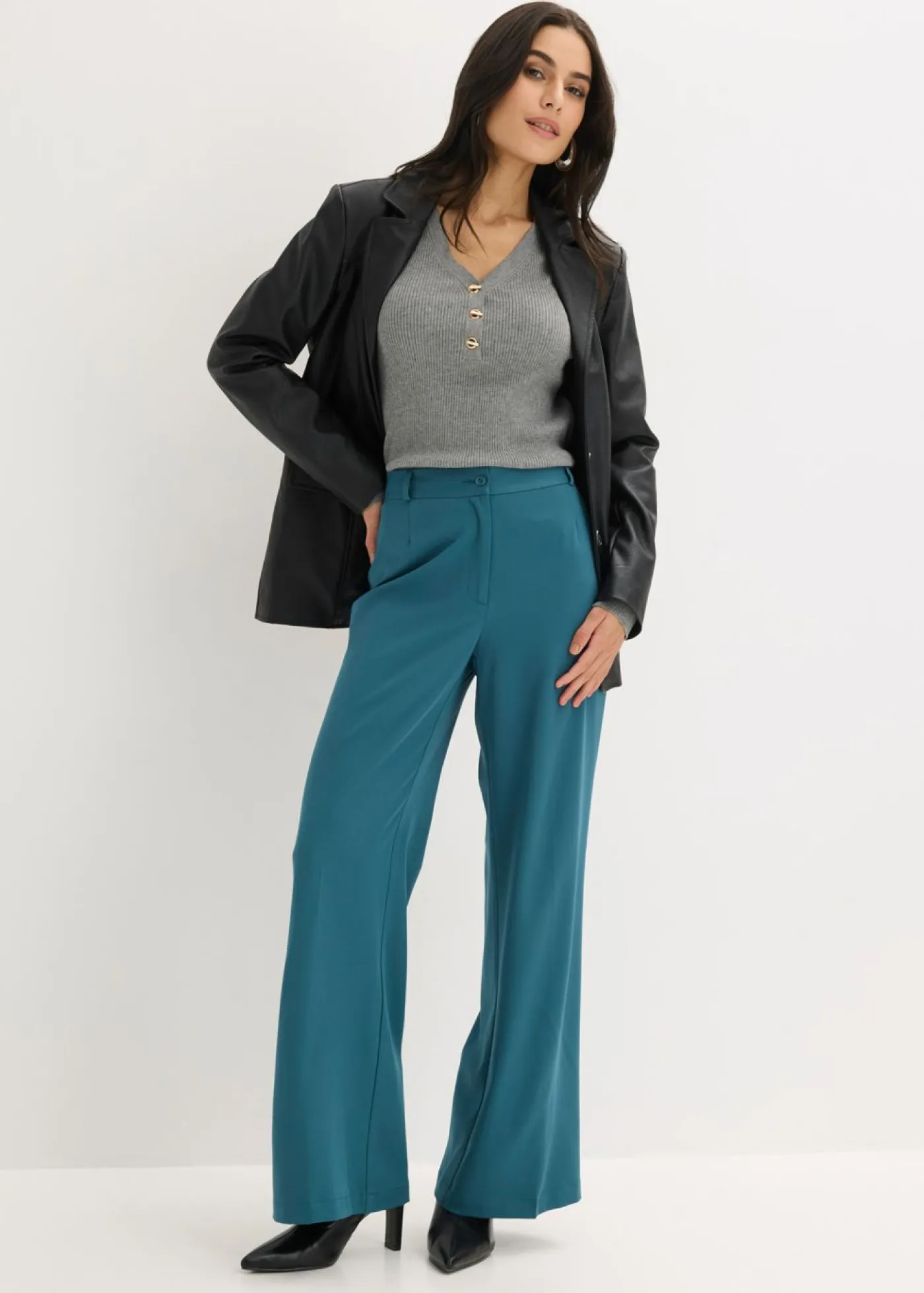 Sale Pantalón Marlene con cinturilla cómoda Mujer Pantalones