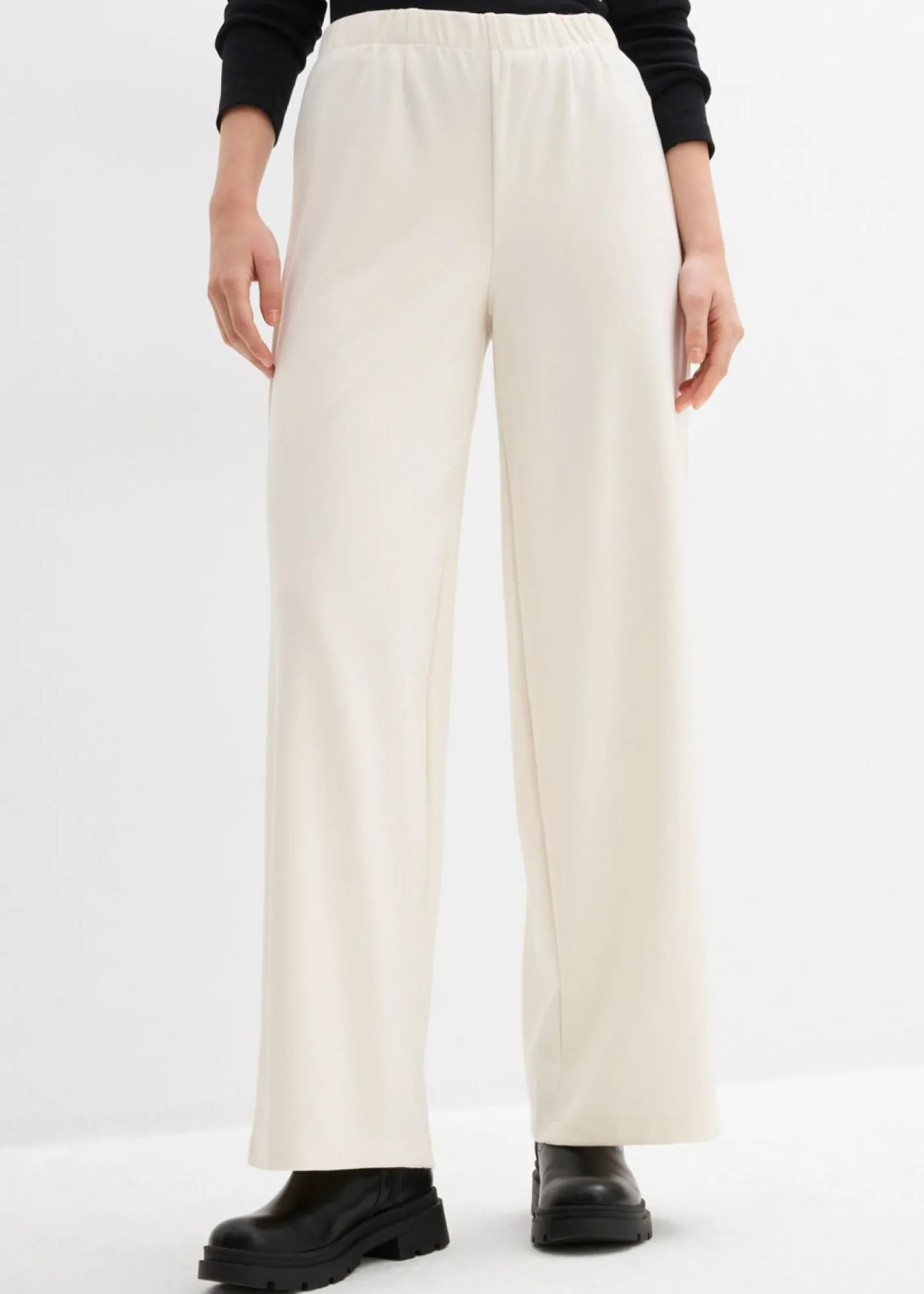 Clearance Pantalón Marlene de cómodo tejido Punto di Roma Mujer Pantalones