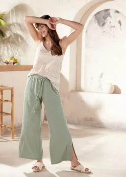 Best Pantalón Marlene de lino Mujer Pantalones