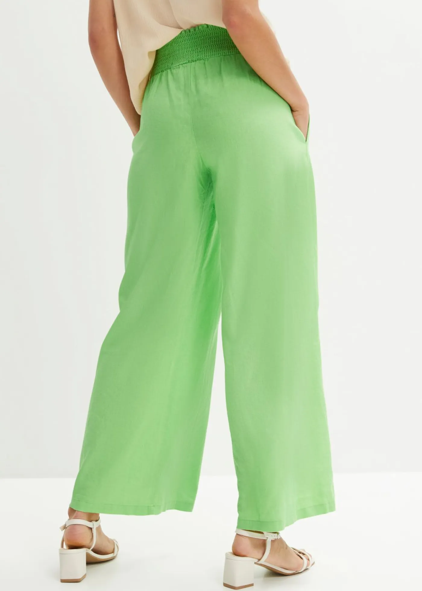 Hot Pantalón Marlene de mezcla vaporosa de lino Mujer Pantalones