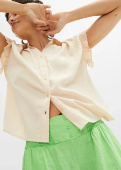 Hot Pantalón Marlene de mezcla vaporosa de lino Mujer Pantalones