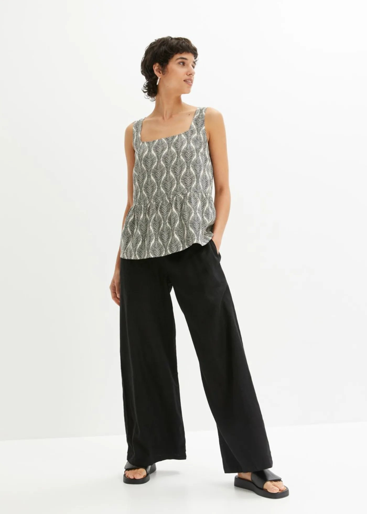 Best Pantalón Marlene de mezcla vaporosa de lino Mujer Pantalones