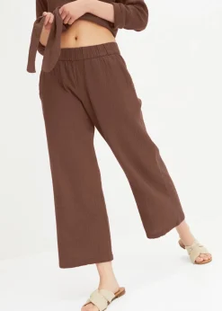 Best Pantalón Marlene de muselina de algodón Mujer Pantalones|Novedades