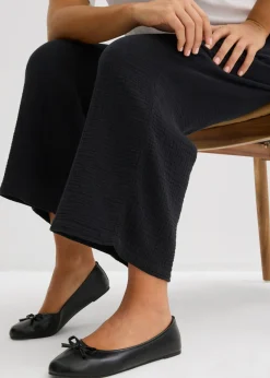 Pantalón Marlene de muselina de algodón Mujer Pantalones|Novedades