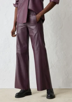 Clearance Pantalón Marlene de napa de cordero Mujer Premium|Pantalones
