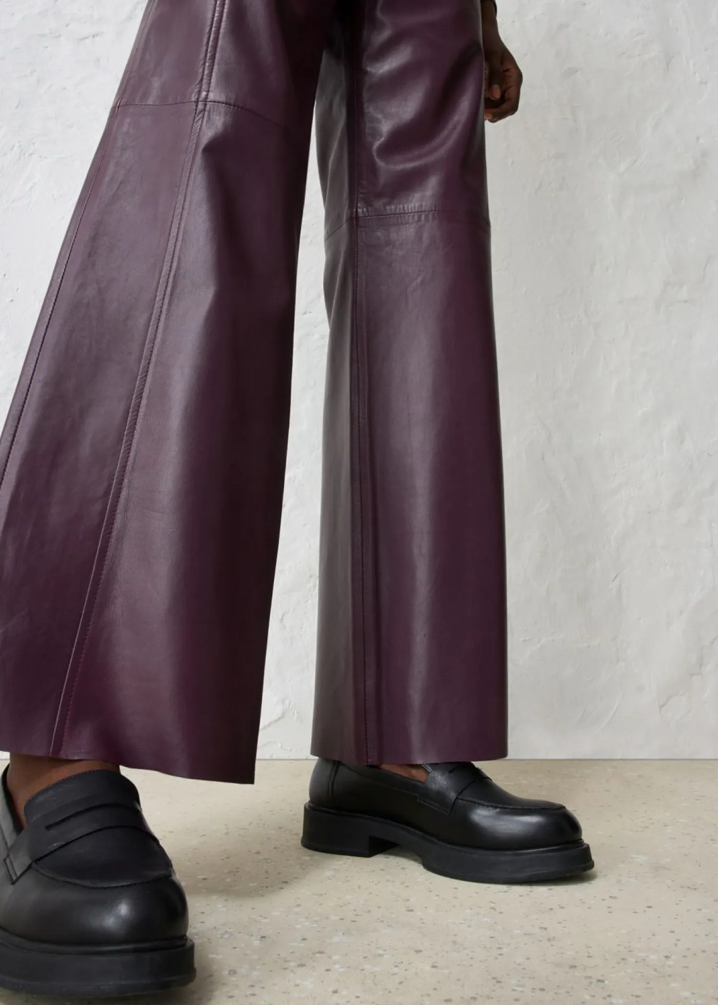 Clearance Pantalón Marlene de napa de cordero Mujer Premium|Pantalones