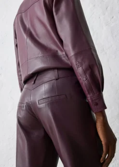 Clearance Pantalón Marlene de napa de cordero Mujer Premium|Pantalones