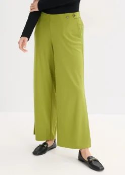 New Pantalón Marlene de Punto di Roma con cinta de satén Mujer Pantalones