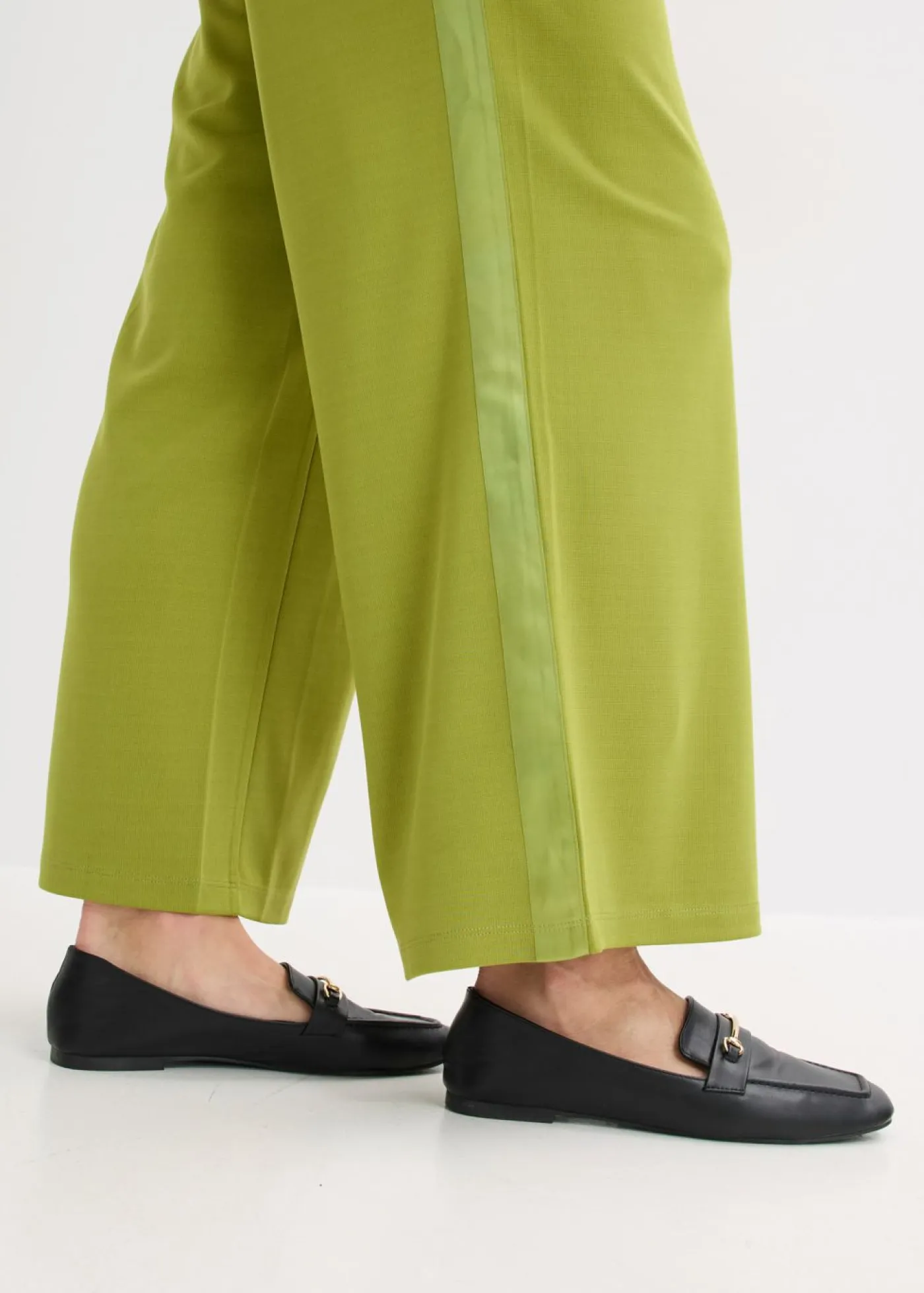 New Pantalón Marlene de Punto di Roma con cinta de satén Mujer Pantalones