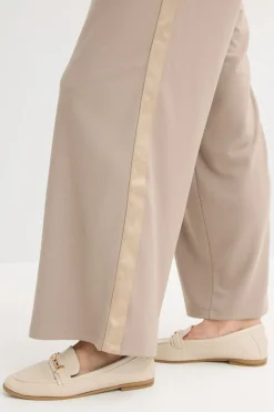 Outlet Pantalón Marlene de Punto di Roma con cinta de satén Mujer Pantalones