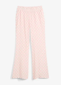 Online Pantalón Marlene de viscosa fluida con estampado de cuadros Mujer Pantalones